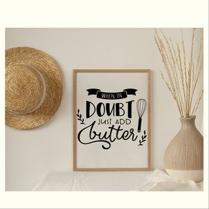 Kitchen Wall Art Prints with Sayings Unframed
